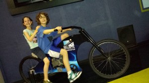 dom and sophia on bike